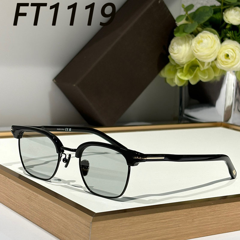 Fashionable square sunglasses designer mens womens summer popular glasses FT1119 acetate fiber frame casual sports business glasses UV protection random box