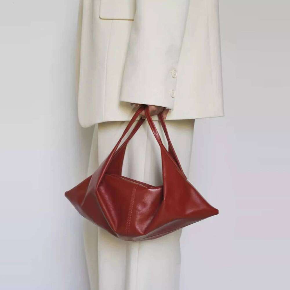 Women's PU Fashion French Lazy Style Shoulder Simple Commuter Handbag Personalized Design Large Capacity Crossbody Bag C260207