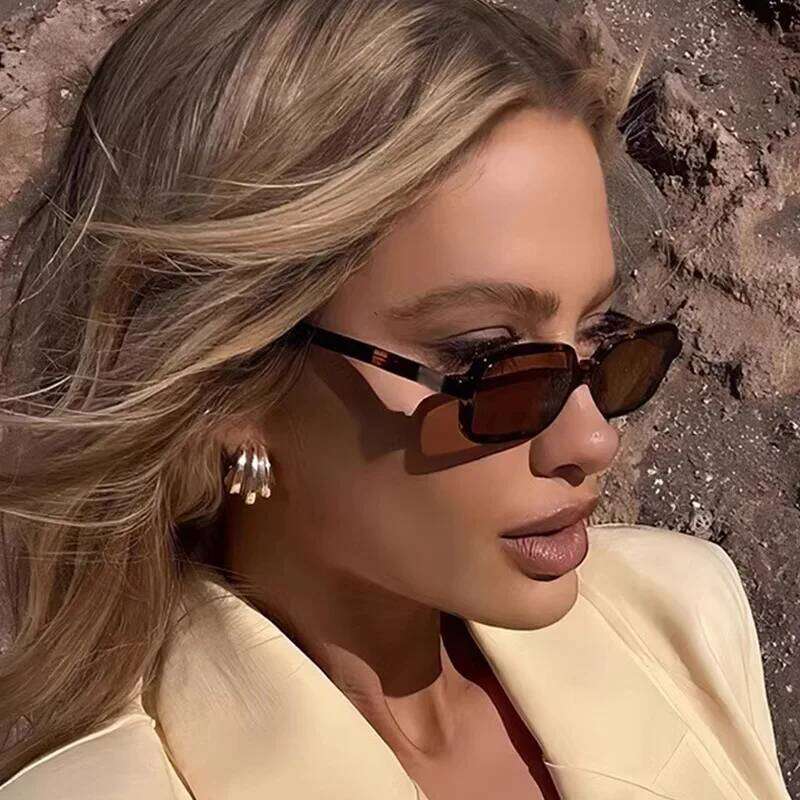 Luxurious Rectangle Sunglasses Women Oval Vintage Brand Designer Square Sun Glasses Men Shades Female Eyewear Y260207