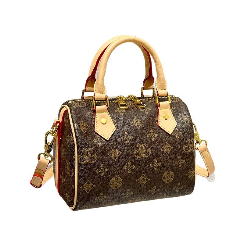 2026 New Women's Double-Shoulder Bag, Boston Bag, Pillow Bag, Handbag with Letter Design, Luxury High-End Ladies' Shoulder Crossbody Bag