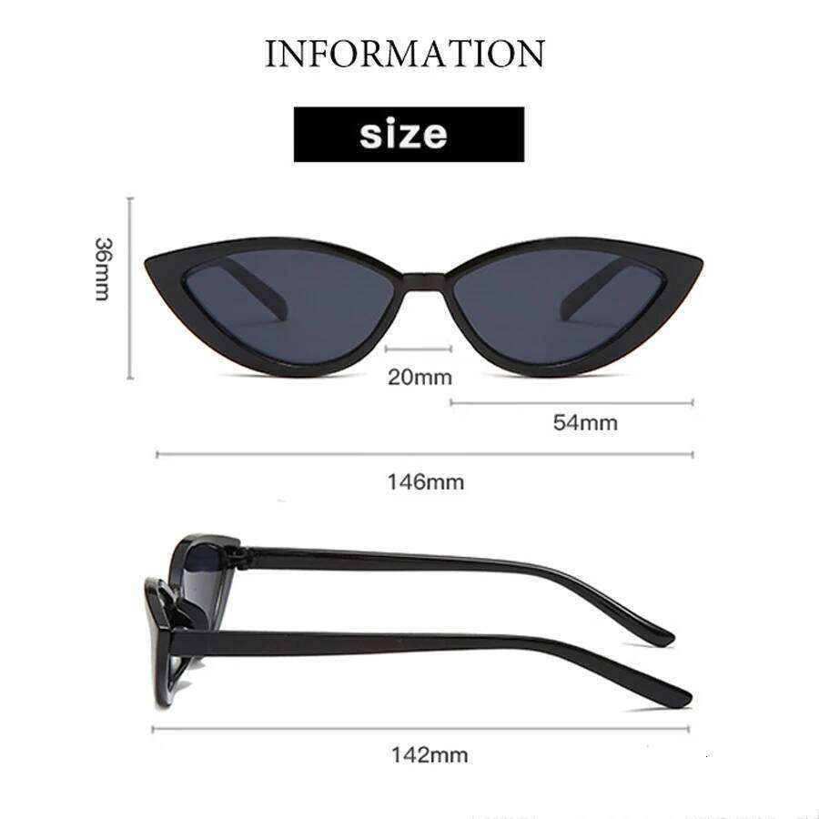 New Cat Eye Women Black Luxury Design Eyewear Female Party Glasses Fashion Retro Driving UV400 Sunglasses Y260207