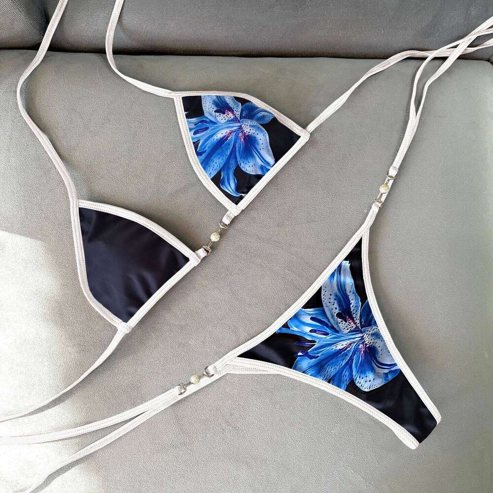 Micro Bikinis 2026 Sexy Swimsuit Women Push Up Swimwear Female Bandeau Biquini Floral Bathingsuit Brazilian Swim Suit Beachwear C260207