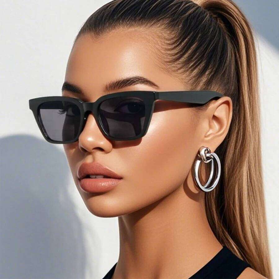 Classic Black Vintage Cat Eye Sunglasses Women Brand Designer Simplicity Elegant Small Frame Sun Glasses Men Trend Eyewear UV400 Y260207
