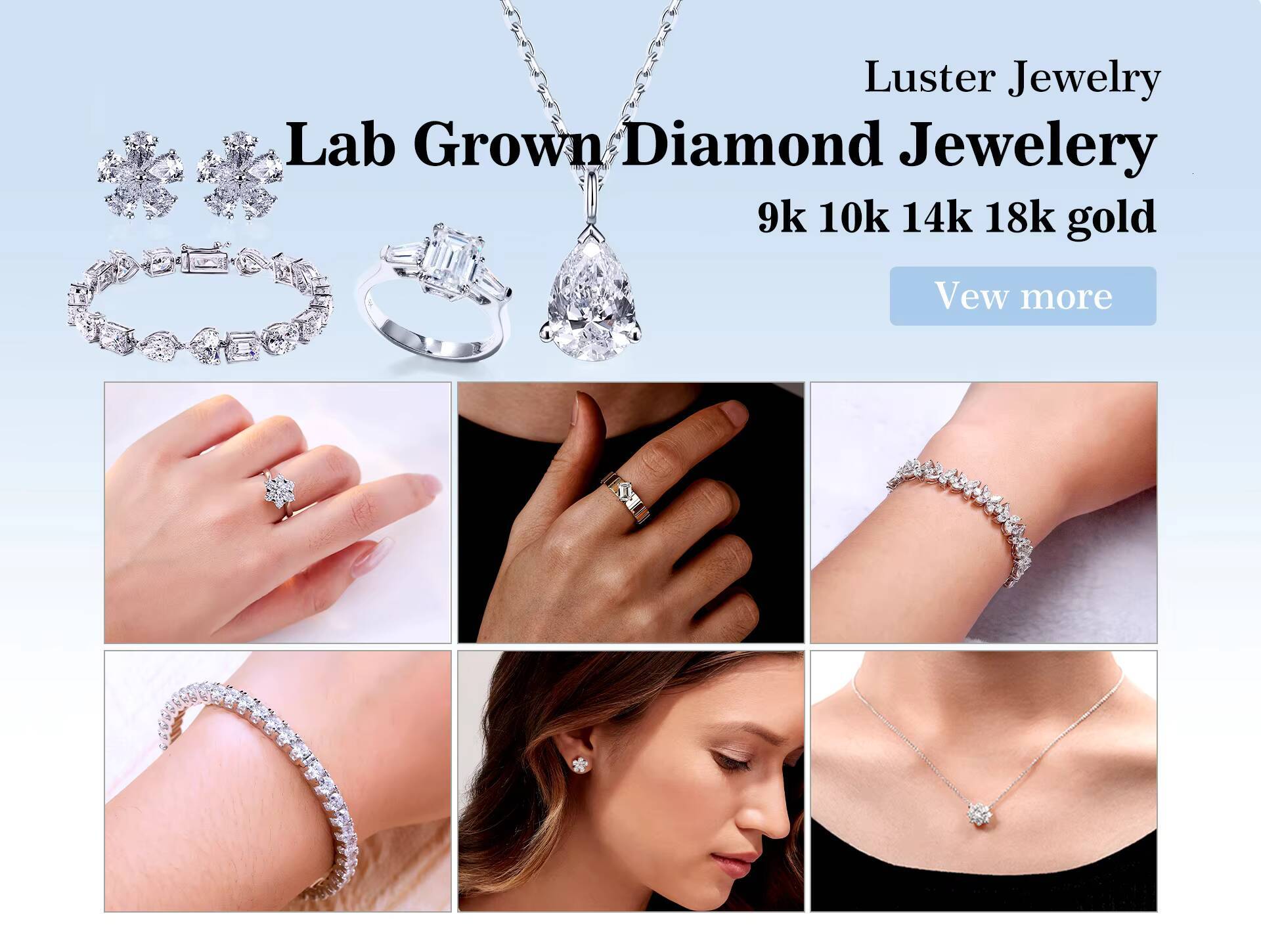 Luster Wholesale CVD HPHT Lab-Grown Diamond 07-42-65-8-9mm Brilliant Round Cut DEF VVS VS IGI Certificate Loose Gemstones