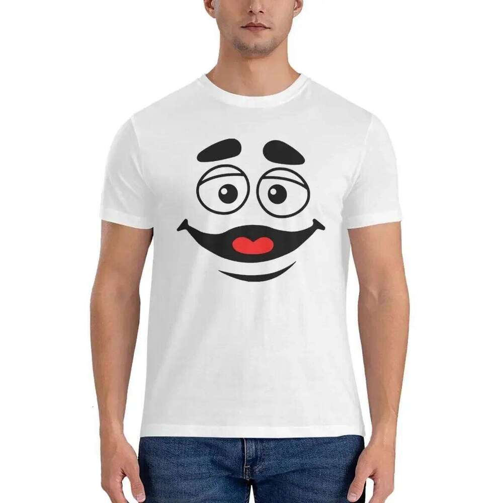 100% Cotton Grimace Face T-shirt Male Classic Oversized T Shirt Men Round Neck Summer Shirts Tops S-6XL C260207