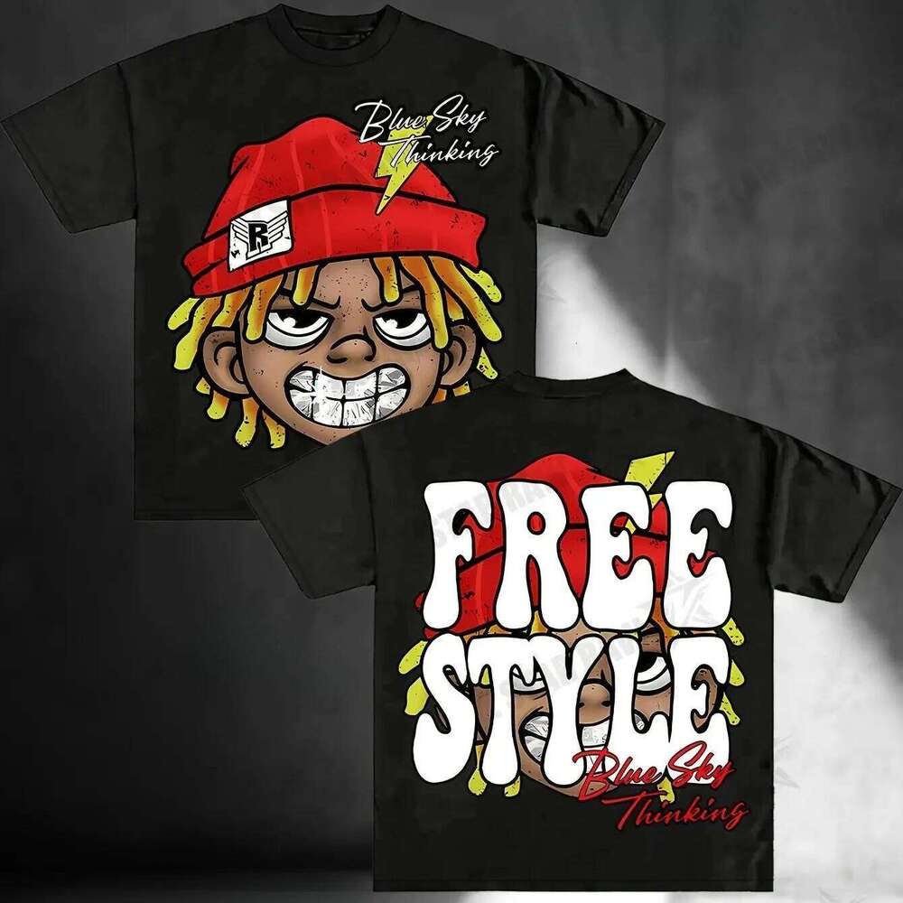 2025 Hip Hop Print Graphic Men Women Clothing Street Harajuku Vintage Short Sleeve T-shirt Casual T Shirts Y2k Tee Tops C260207