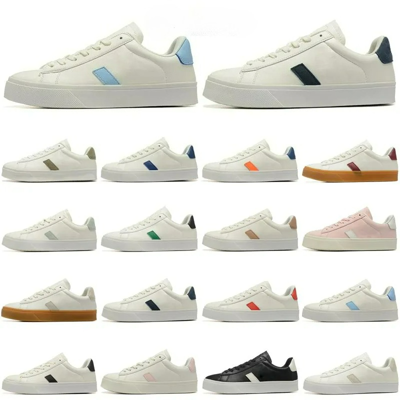 2026 Designer Shoes Mens Womens Casual shoes Walk For Leather Falt Skate Black White Red Trainers campo Classic chaussure Mens Womens Sports Sneakers