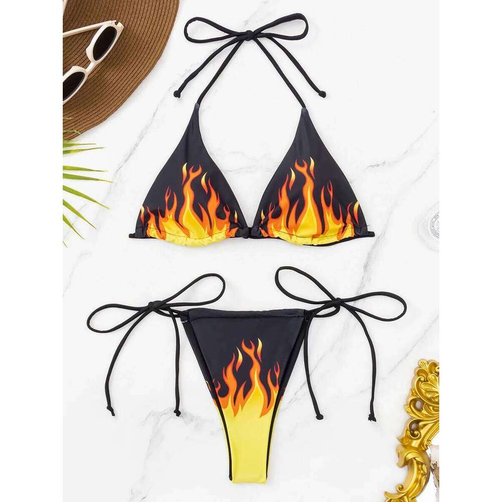 Triangle String Bikini 2025 Women Brazilian Thong Halter Swimsuit Sexy Swimwear Female Bathing Swimming Swim Suit Beachwear C260207