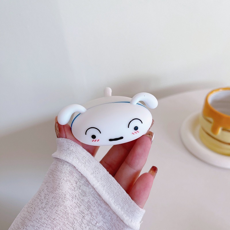 Xiaobai AirPods Pro 2/3 generation Apple Bluetooth wireless earphone case, three-dimensional silicone shell, suitable for trendy design