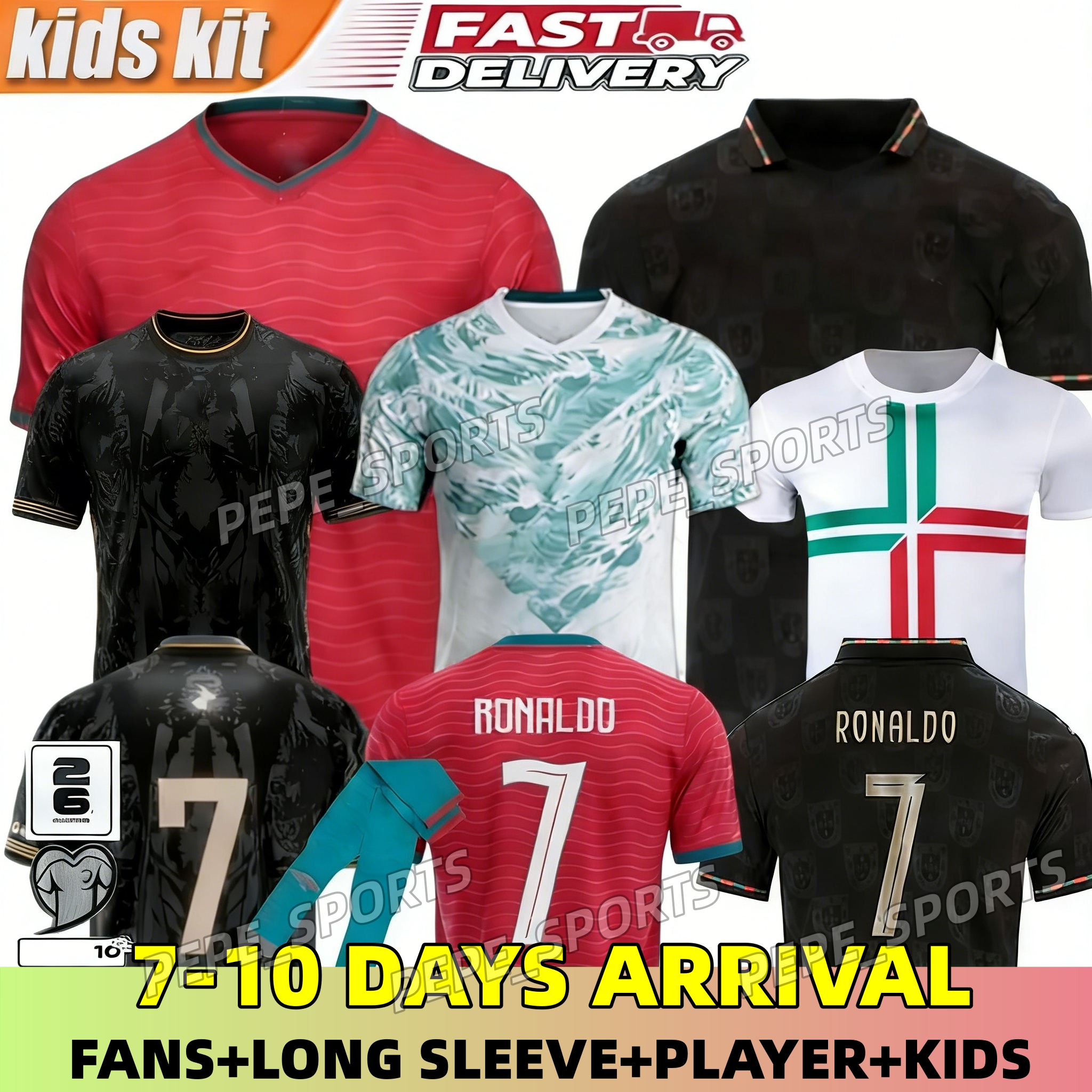 3XL 4XL 2026 World Cup soccer Jerseys RoNalDo JOAO FELIX Portuguese Jerseys RUBEN NEVES DIOGO PORTUGIESER PortuGALS football shirt Team Men Kids kit