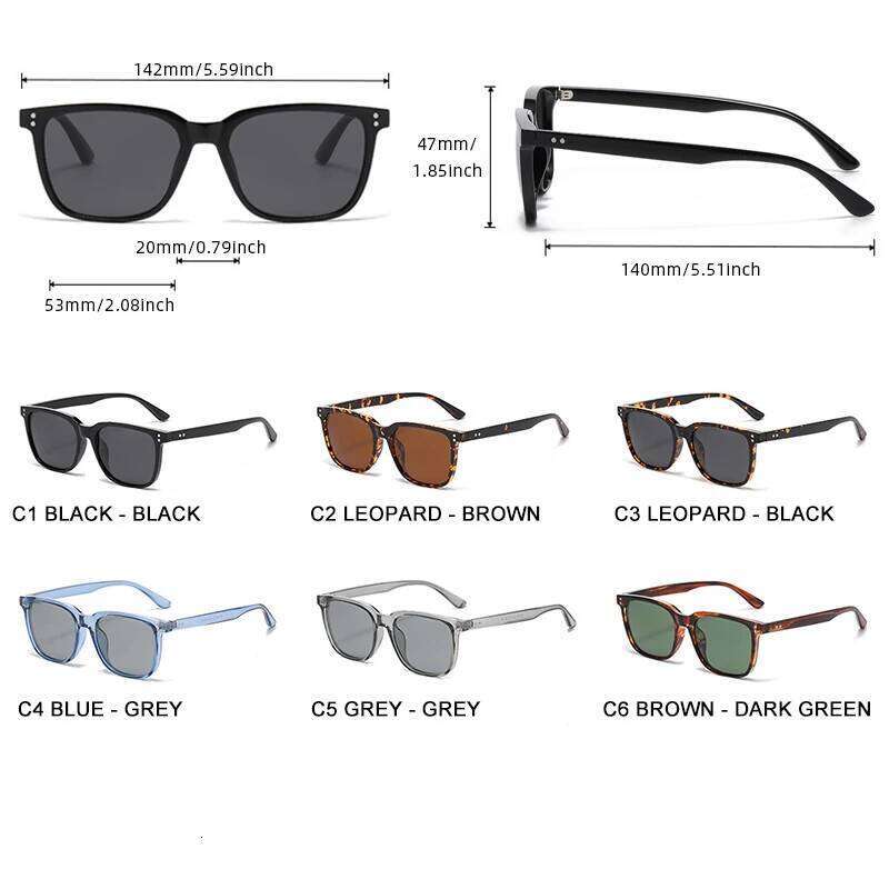 Stylish Polarized Sunglasses Men Women Classic Square Male Sun Glasses Fashion Outdoor Driving Shades UV400 Y260207