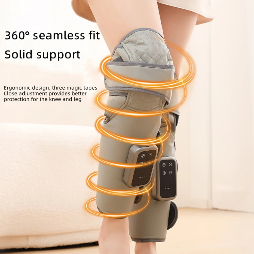 2/1Pc Leg Massager Air Compression Constant Heat Therapy for Hand Calf Knee Massager Full Air Pressure Muscle Relax Heating Pad 260130