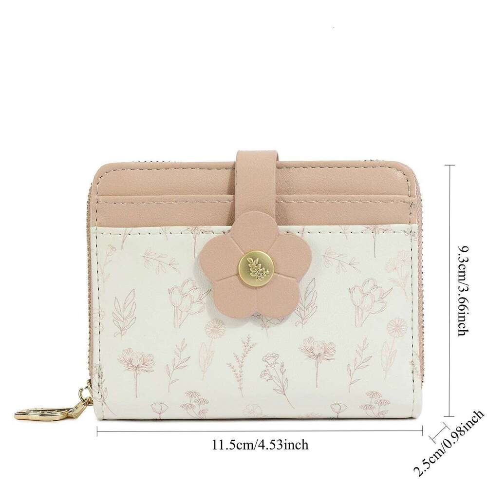 Womens Wallet, Compact and Small RFID Blocking Bifold PU Leather Card Holder, Mini Purse with Coin Pocket for Ladies Y260206