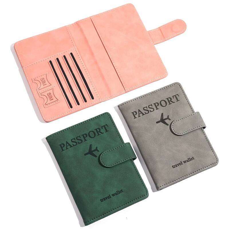 Antimagnetic&Anti-theft Holder Covers Case Travel Credit Card Wallet Leather Book For Women/Men Passport Cover Y260206