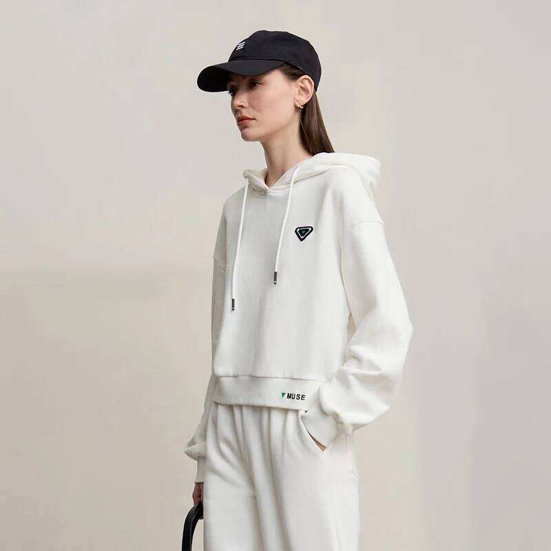 Designer Fashion Hoodies Woman Autumn New Casual Hooded Long Sleeve Knitting Women's Sweatshirt Embroidery Female Loose Top
