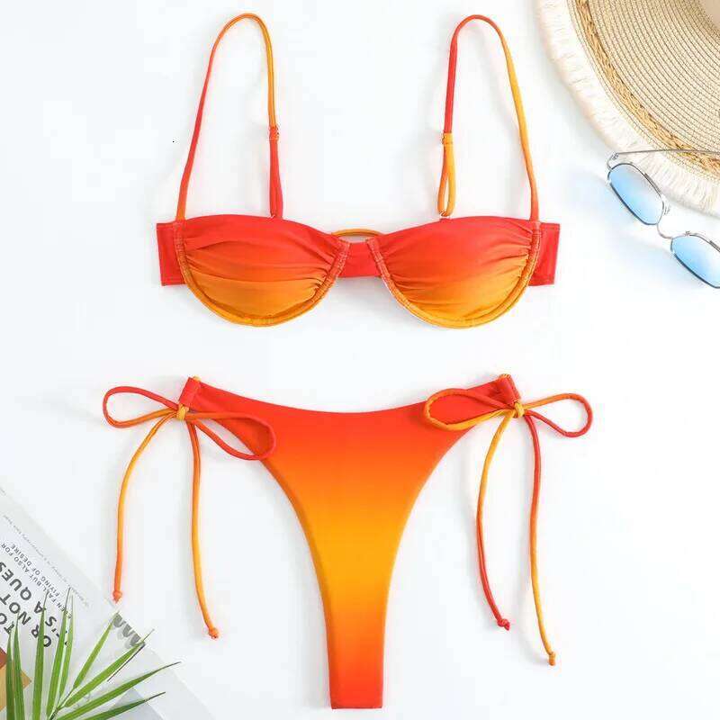 Summer Sexy Bikinis Female Swimsuits Women's Swimwear Push Up Swim Wear Bathing Suits Brazilian Bikini Set Beachwear Pool Bather C260207