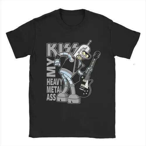 2025 Fashion Casual Bender Futuramas Tshirt Women Men Crewneck Short Sleeve T-shirt Clothes Cotton Male Summer Tops Black Tee C260207