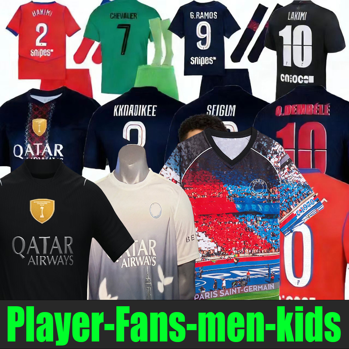 PSG 2026 maillot de foot Kvaratskhelia soccer jerseys CHEVALIER JOAO NEVES HAKIMI football shirtS 25 26 Fourth BARCOLA Zaire-Emery O.Dembele PARIS final PSGES D.Doue