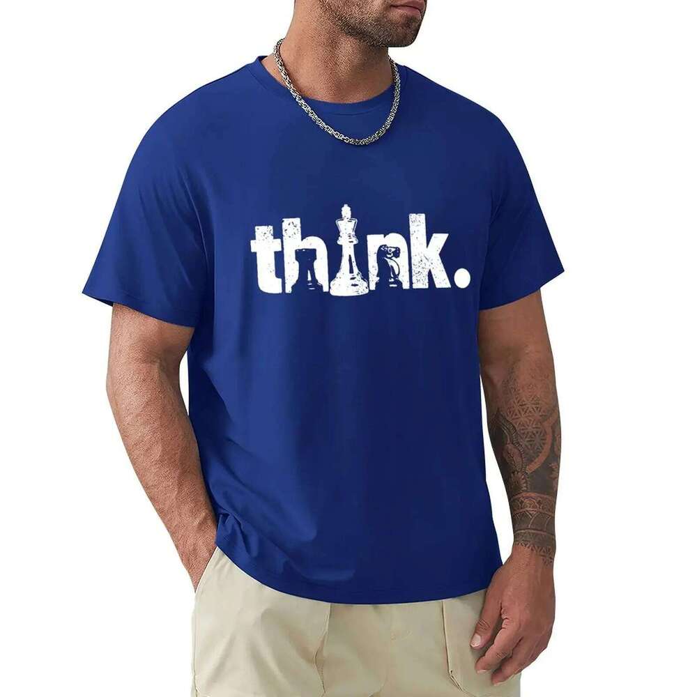 Funny Chess Think Vintage T Shirts Graphic Cotton Streetwear Short Sleeve Birthday Gifts Summer Style T-shirt Mens Clothing C260207