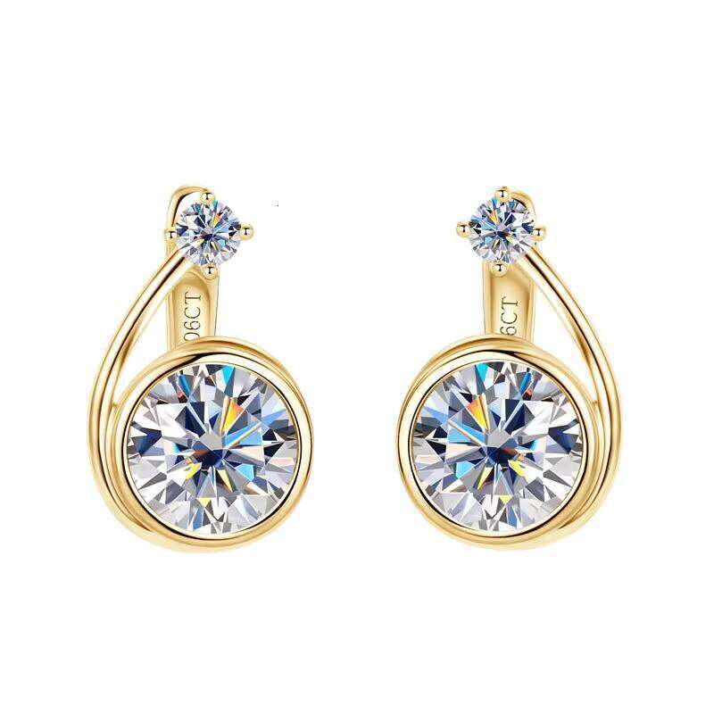 Snail-Shaped Moissanite S925 Sterling Silver D Color GRA Certified Earrings Wholesale