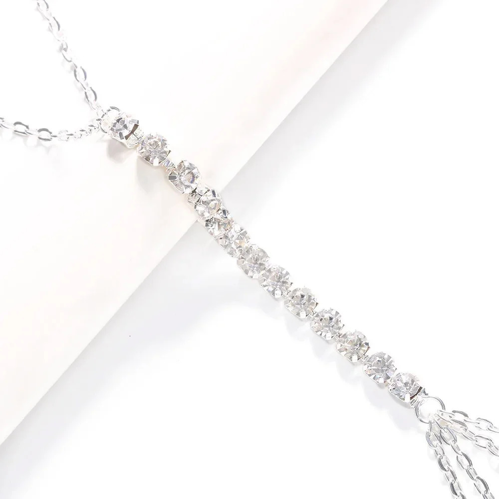 Simple Chest Chain Jewellery Harness Rhinestone Bra Bikini for Women Belly Waist Chain Body Sexy Lingerie Top Gift 260120