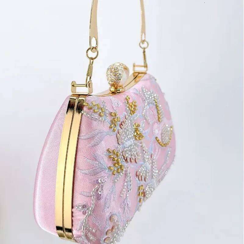 New Fashion Chinese Style Women's Embroidered Sequin Evening Clutch High-end Party Handbags Premium Dress Crossbody Bag