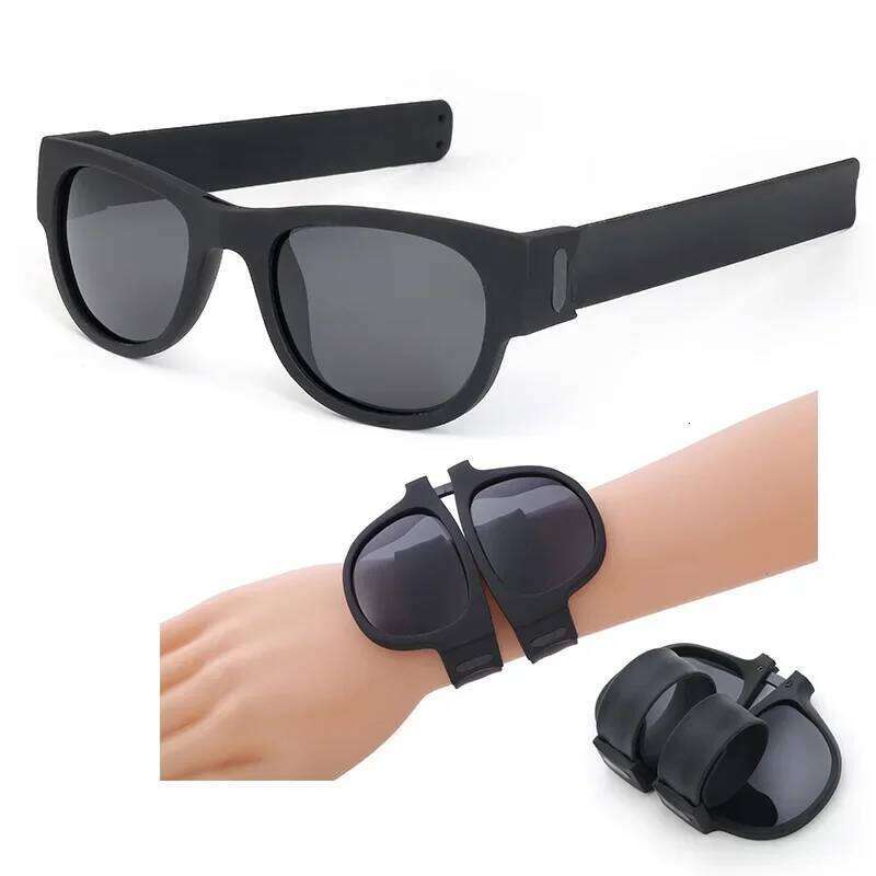 New Sailicone Ring Bracelet Patter Rings Sunglasses Cycling Travel Convenient To Carry Personality Foldable Polarizer UV 400 Y260207