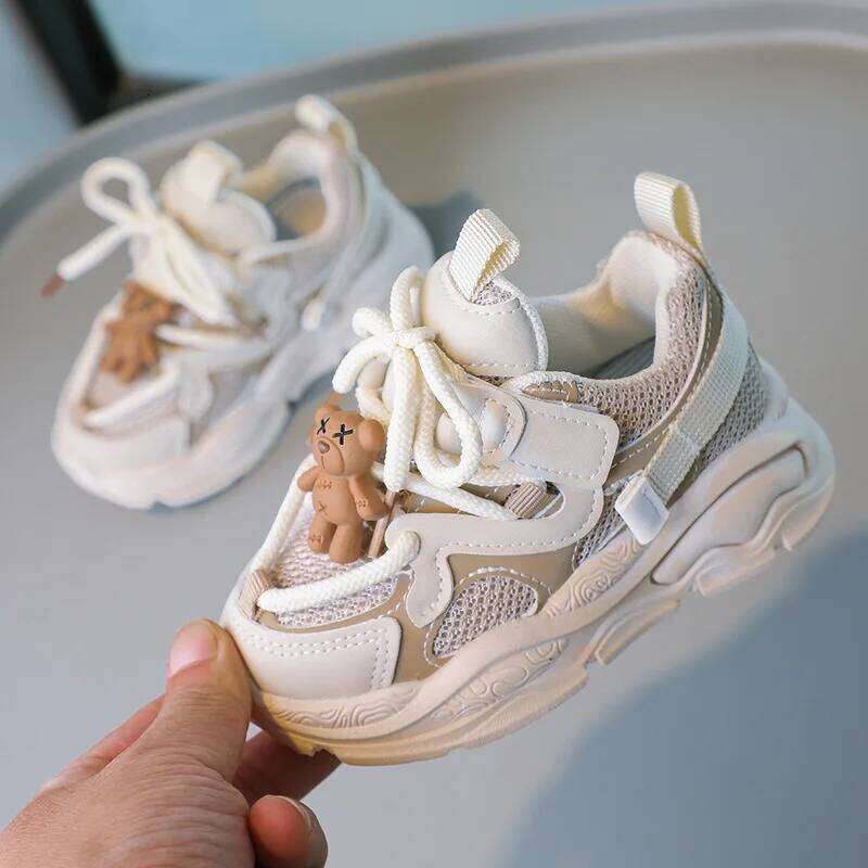 Sneaker Autumn New Girl's Sneakers Hollowed Out Single Mesh Boys' Shoe Comfort Casual Shoes for Child Zapatos Nia H260207