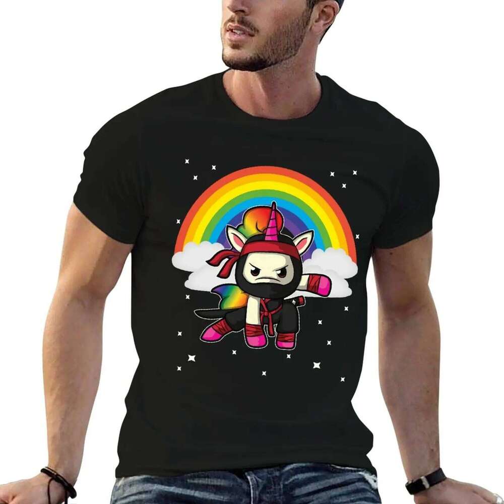 Ninja Gift Funny Unicorn designer man shirt custom T-Shirt t print C260207