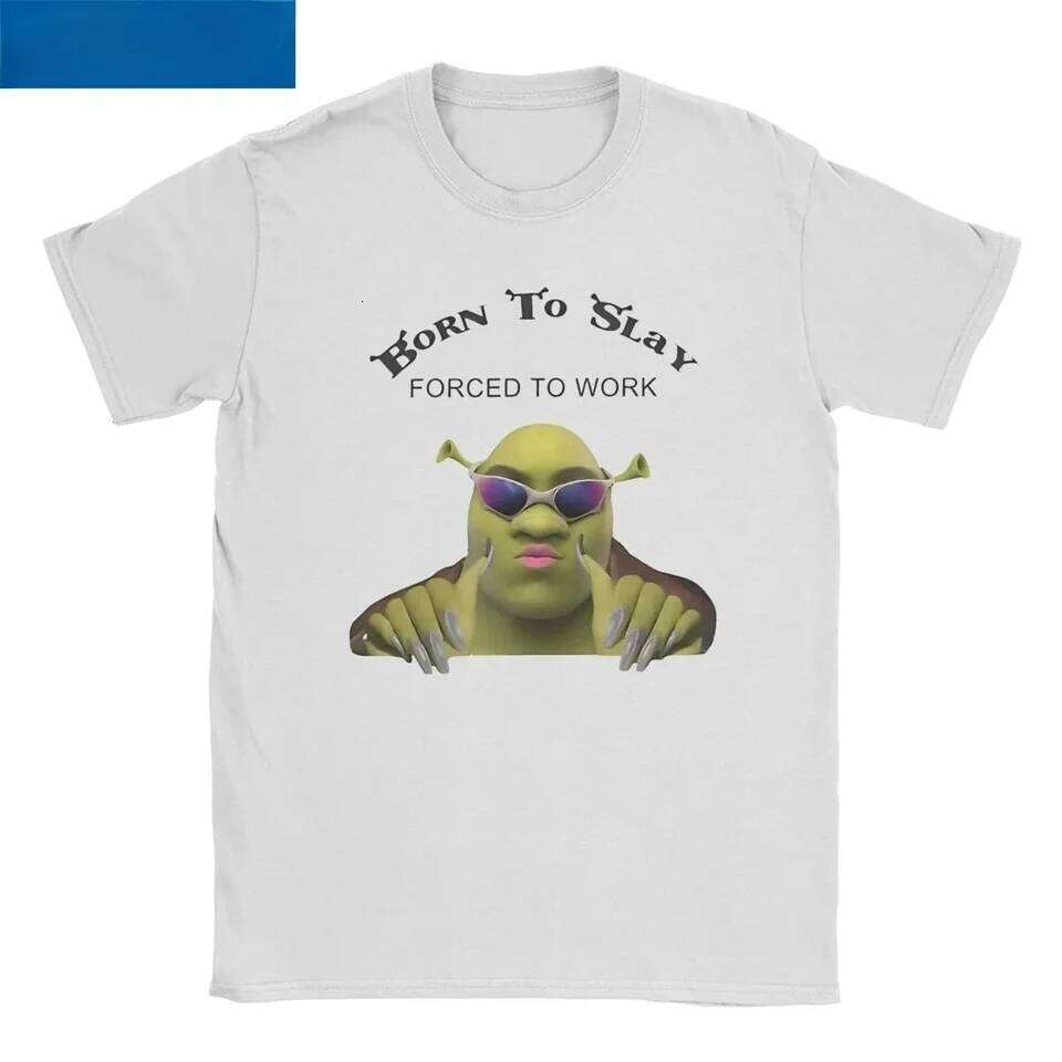 Women's Shrek Fun T-shirt Fashion Short Sleeve Round Neck Print Women Clothing Aesthetic Harajuku Y2k Top Vintage Clothes Cozy C260207