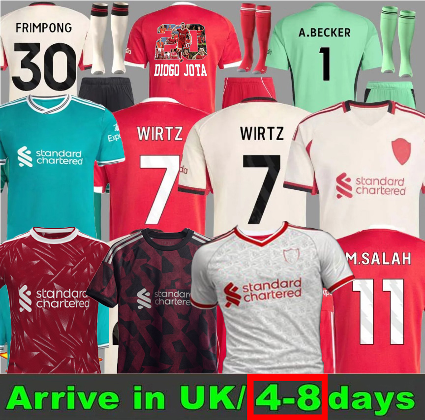 25 26 27 MAC ALLISTER red soccer jersey DIOGO JOTA EkitikE 2025 2026 football shirt Luis DIaz SZOBOSZLAI A.BECKER FRIMPONG Wirtz Kerkez kids kit uniforms 2027 Home away