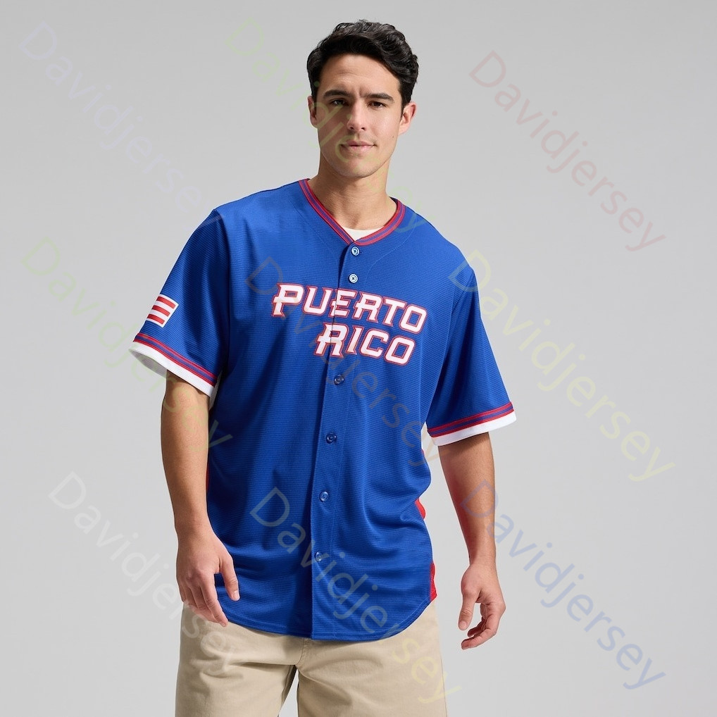 Team Puerto Rico 2026 WBC World Baseball Classic Jersey Yadier Molina Edwin Diaz Martin Maldonado Nolan Arenado Roberto Clemente Cortes Vazquez Torres