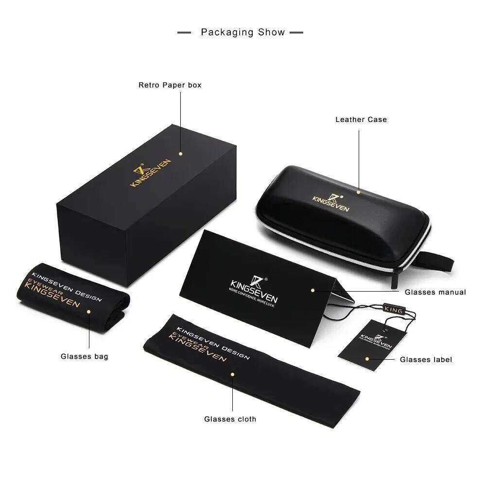 KINGSEVEN Young Style Women's Sunglasses Polarized Anti-UV400 Lens Luxury Casual Ladies Elegant Driving Butterfly Oval Eyewear Y260207