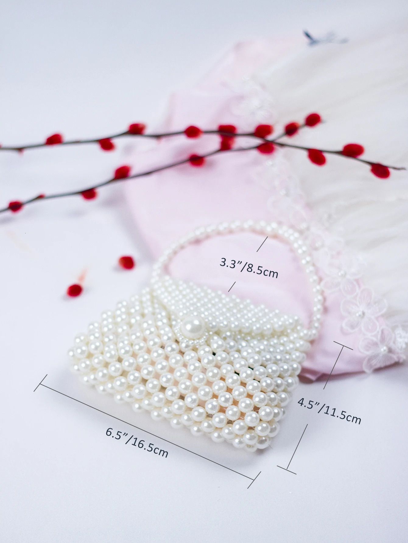 2024 SpringSummer selling Chinese Style Mini Pearl Dumpling Bun Womens Homemade Beaded Weaving Handbag 260208