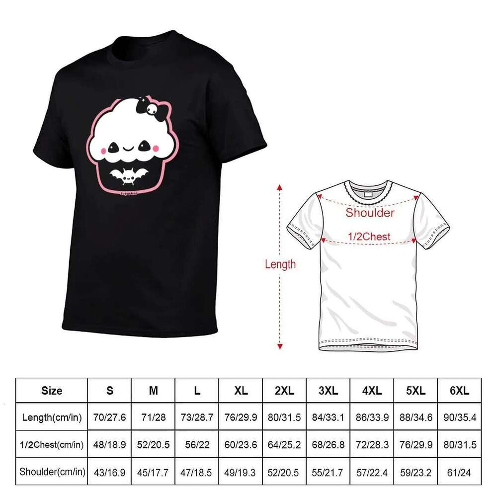 graphic designer anime for Spooky shirt t Cupcake Cute man T-Shirt shirts C260207