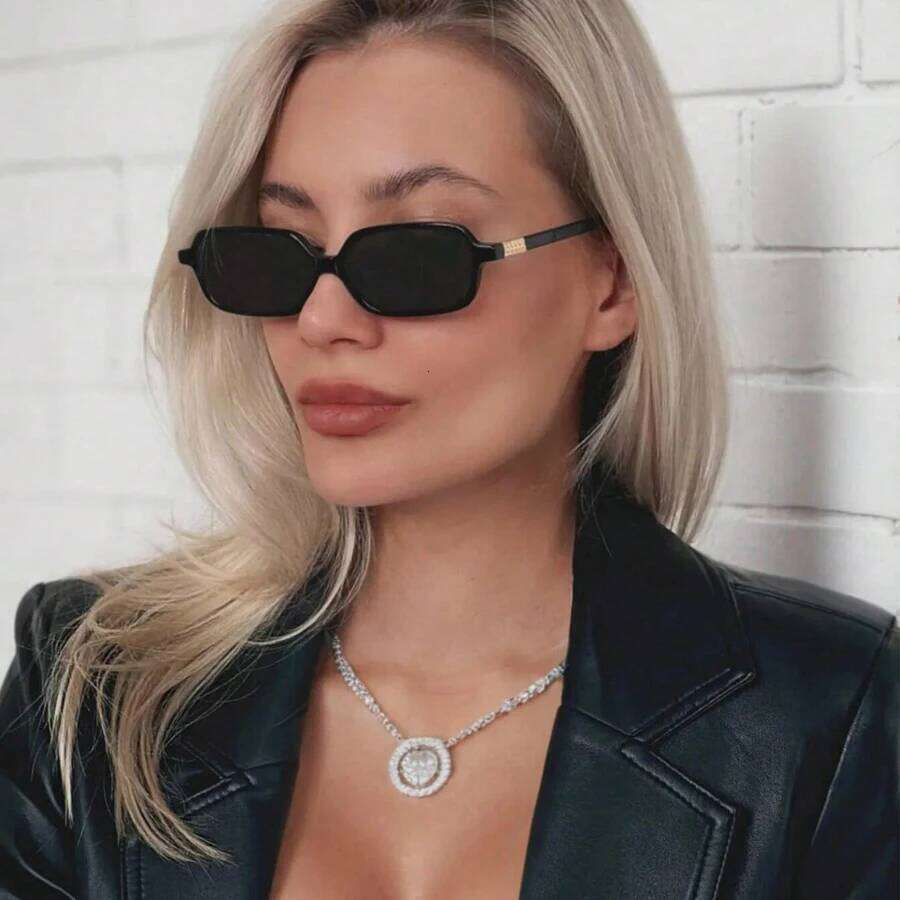 Sexy Small Rectangle Sunglasses Women Vintage Brand Designer Black Leopard Sun Glasses Men Shades Female Eyewear UV400 Y260207