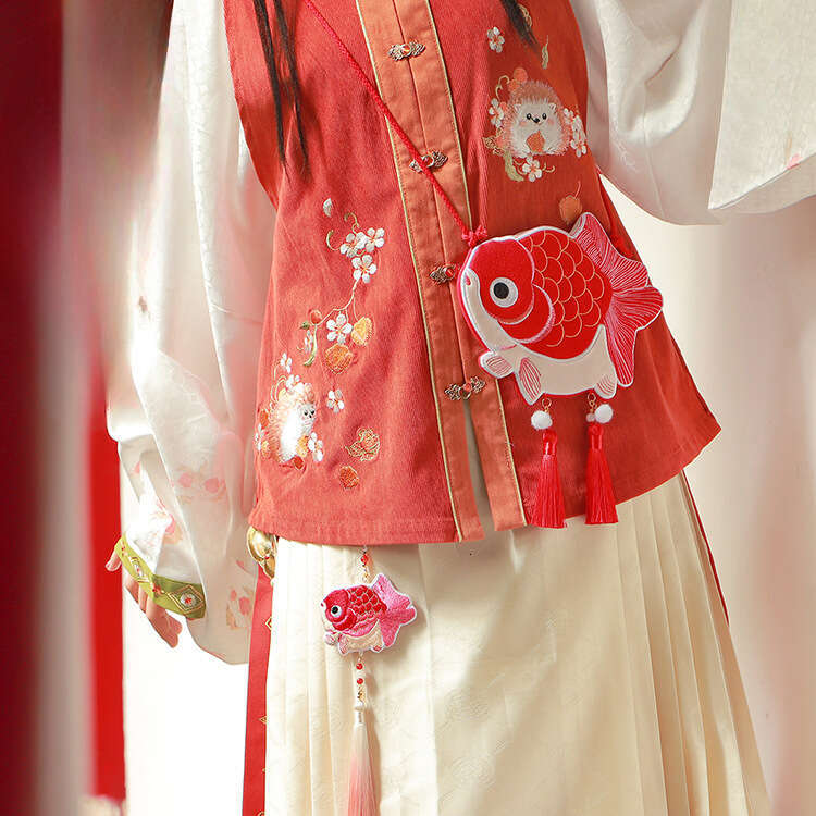 New Embroidered Goldfish Crossbody Bag Ancient Style Hanfu Accessories Evergwish