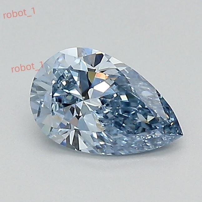 Fancy Vivid Blue Pear Cut Lab Diamond Loose Calibrated 051 Ct Lab Created Diamonds VS1 for Jewelry Making
