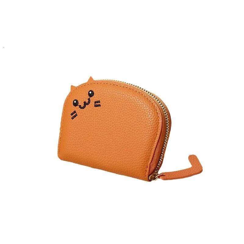 Cute Fashion pu Leather Coin Purse Creative Card Clutch Bag Cartoon Cat Shaped Design Wallet Women's Multi-card Slots Holder Y260206