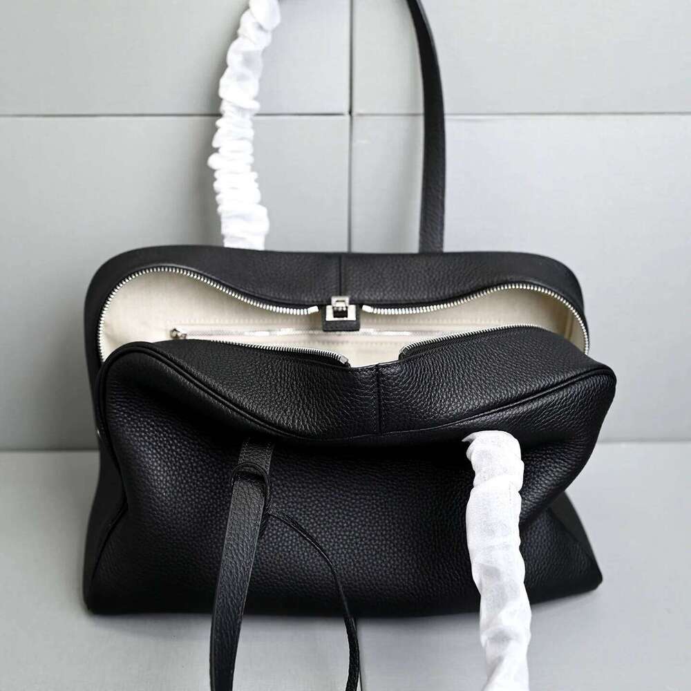 Hot Selling Genuine Leather Bowling Bag For Women, Layer Cowhide Handbag, Capacity Top Handle Bag, Small & Large Size Luxury Bags PIERRELOUES