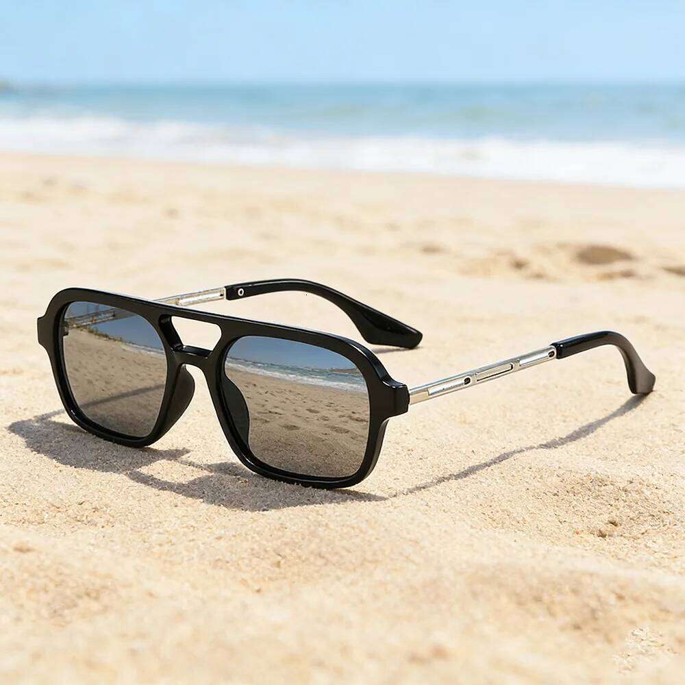Vintage Metal Frame Square Women Brand Black Rectangle Cool Men Sunglasses Polygon Sun Glasses for Male Female Y260207