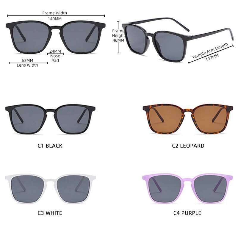 New Classic Square Sunglasses Women Men Retro Black Sun Glasses For Female Fashion Vintage Driving Shades Eyewear UV400 Y260207