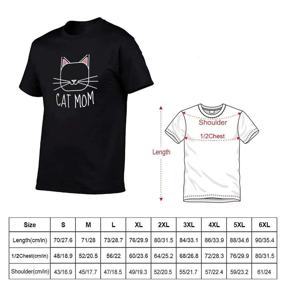 Cat Mom shirt personalised high quality cotton t shirts man 100% T-Shirt C260207
