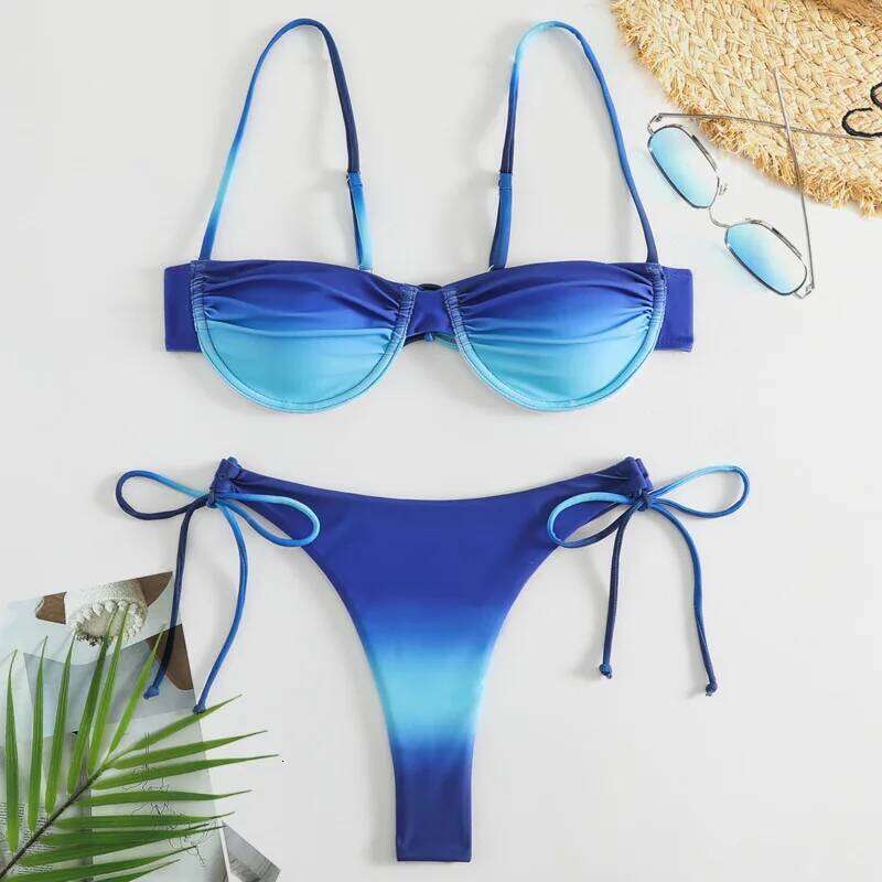 Summer Sexy Bikinis Female Swimsuits Women's Swimwear Push Up Swim Wear Bathing Suits Brazilian Bikini Set Beachwear Pool Bather C260207