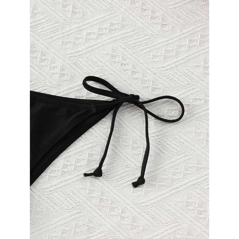 2024 Fashion Sexy Swimsuit Women Bikinis Set Triangle Swimwear String Beachwear Thong One Piece Suits Brazilian Biquini C260207