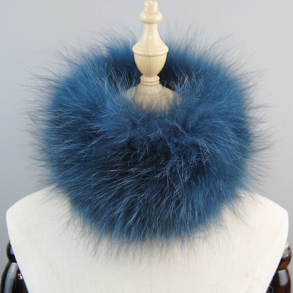 Womens Winter Warm Real Fox Fur Scarf Fur Headbands Fox Fur Scarves Neck Warmer Good Elastic Natural Fur Mufflers 260107