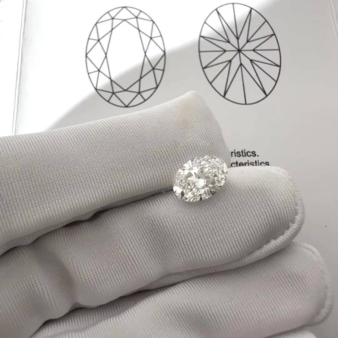 IGI OEM Certificate VVS VS 1ct 2ct 3ct Wholesale Oval Shape Lab GrownDiamond Loose HPHT CVD Lab Grown Diamond