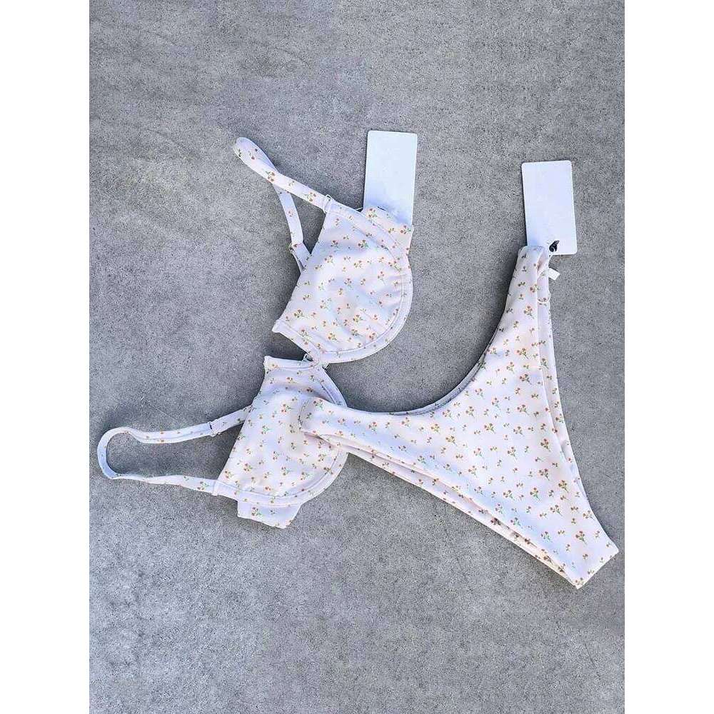 2025 New Sexy V Neck Swimwear Women Two Pieces Swimsuit Push Up Bikini Set Brazilian Bathing Beachwear Swimming Suit C260207
