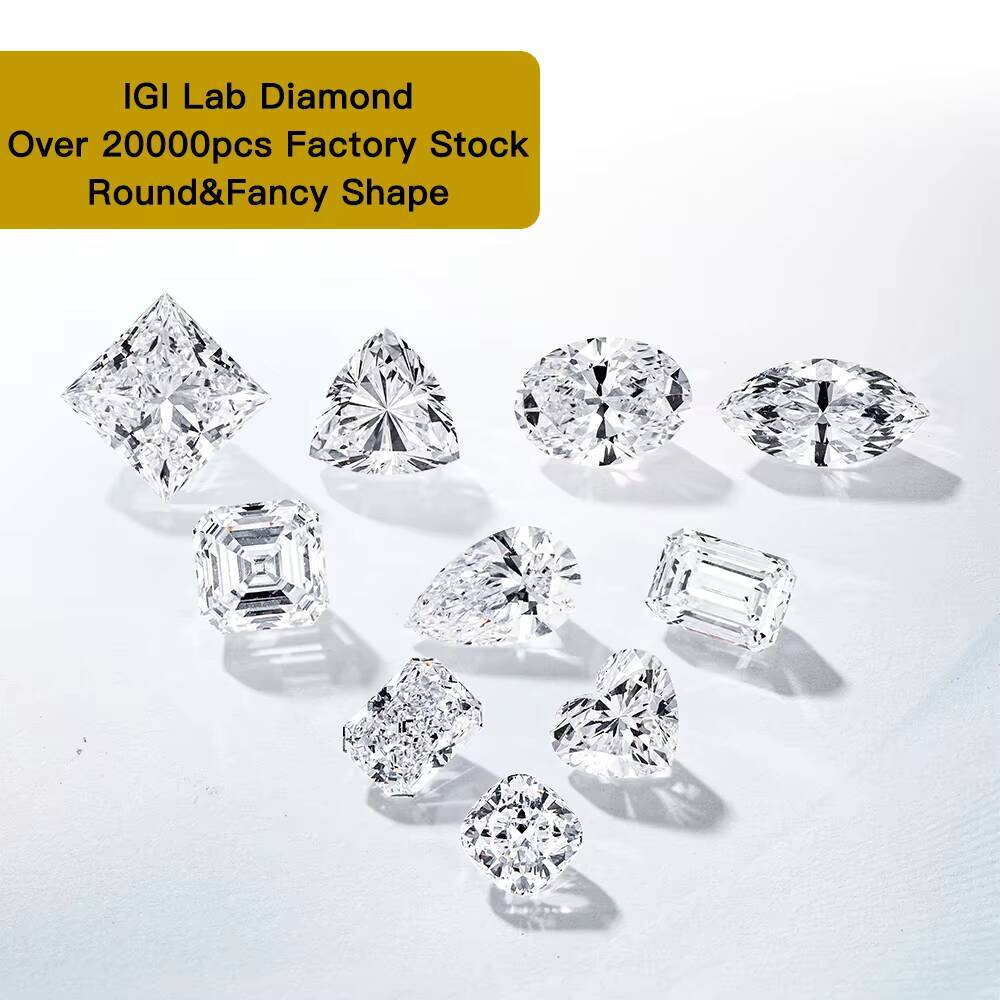 D VVS Color 1CT 15CT 2CT 3CT 4CT 5CT 6CT 7CT 8CT Loose CVD Synthetic Wholesale IGI Certified Lab Grown Diamond