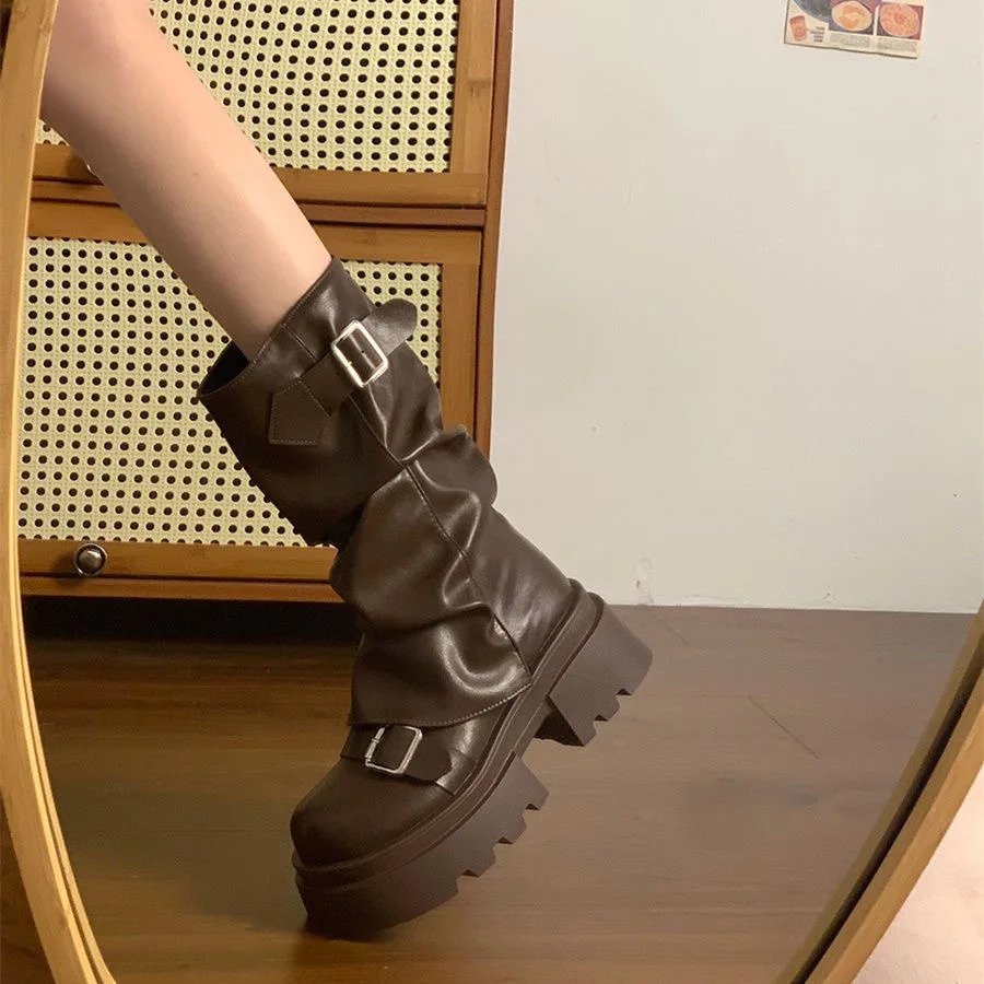 Womens y Platform Boots Fashion Lover AllSeason Formal Casual Wedding Footwear Comfortable Stylish Shoes 260208